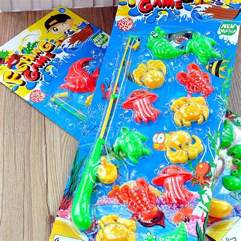 1 Set Learning And Education Magnetic Fishing Playsets Toy 12 Plastic