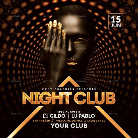 Night Club Flyer Print Templates Graphicriver