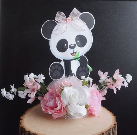 Panda Baby Shower Panda Girl Centerpiece Panda Birthday Panda Baby