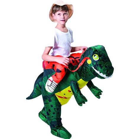 Buy Spooktacular Creations Inflatable Dinosaur Costume Riding A T Rex