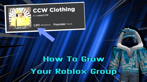How To Grow Your Roblox Group Fast Youtube