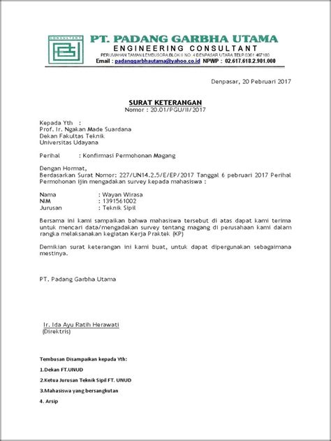 Contoh Surat Permohonan Mahasiswa Aktif Contoh Surat Permohonan