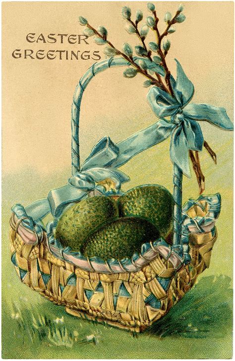 pretty vintage easter egg basket image the graphics fairy easter egg basket easter eggs