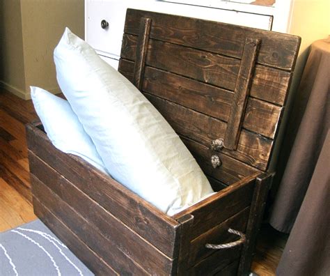 Wood Storage Chest Make Your Own The Project Lady