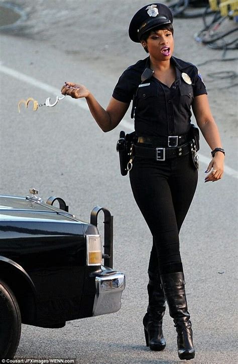Policewoman Jennifer Hudson Carrying Handcuffs Funny Dress Women