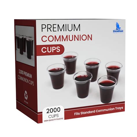 Steadfast Selections Bulk Premium 2000 Plastic Communion Cups