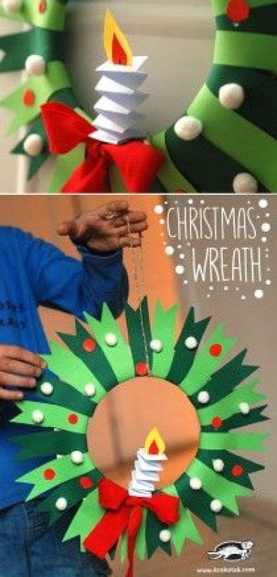 10 Paper Plate Christmas Crafts For Kids Christmas Wreath Craft