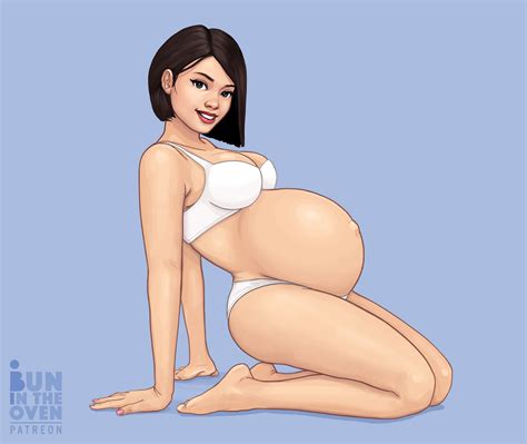 Rule 34 Asian Asian Female Belly Big Belly Big Breasts Black Hair Bra
