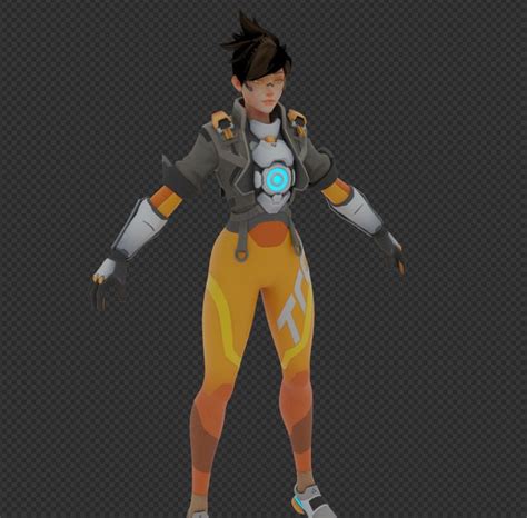70 awesome overwatch tracer 3d model free mockup