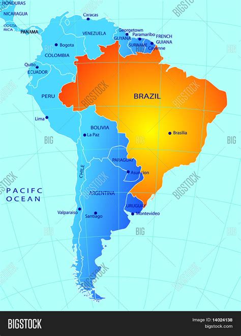 Political Map Brazil Vector Photo Free Trial Bigstock