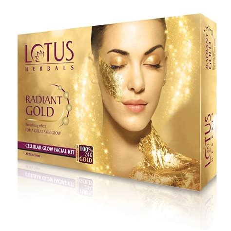 Lotus Herbals Radiant Gold Cellular Glow Facial Kit Single Use Buy