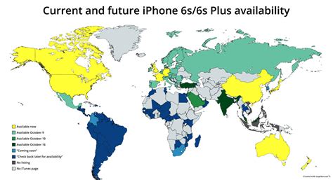 Handy Map Shows How Iphone 6s Will Conquer The World Cult Of Mac