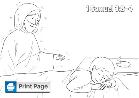 Free God Calls Samuel Coloring Pages Printable Pdfs Connectus