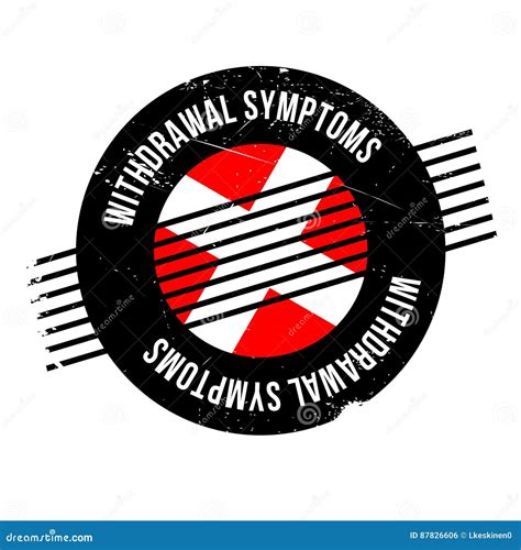 Withdrawal Symptoms Rubber Stamp Stock Vector - Illustration of