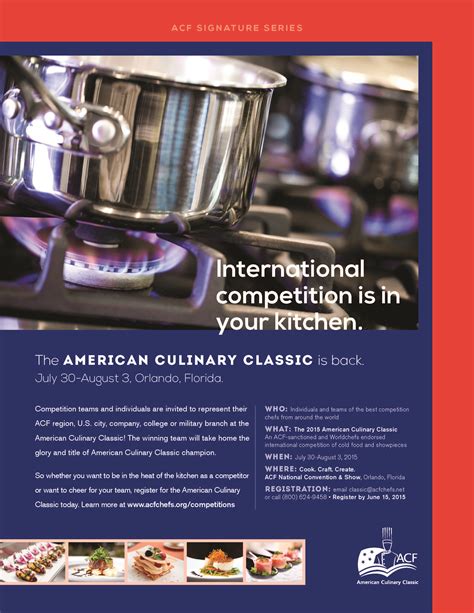 American Culinary Classic 2015 in Orlando - WORLDCHEFS