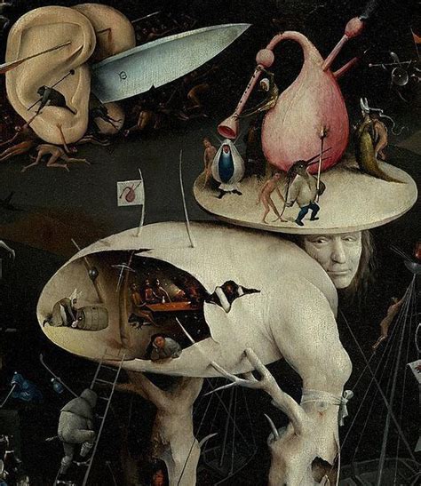 The Garden Of Earthly Delights Detail Hieronymus Bosch Fine Art