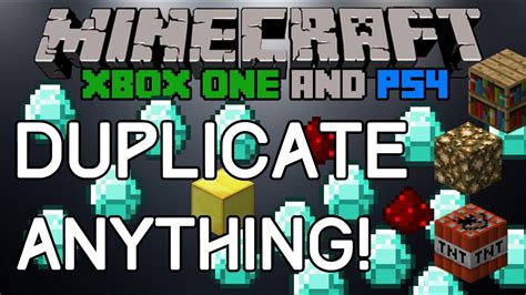 Duplication Glitch For Minecraft Xbox One And Ps4 How To Duplicate Solo