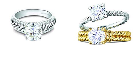 Check out our david yurman ring selection for the very best in unique or custom, handmade pieces from our statement rings shops. Stunning engagement rings with crossover bands (yellow gold and platinum) from David Yurman