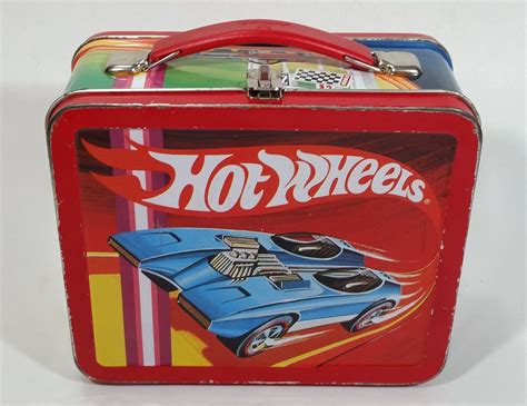 1997 Hot Wheels Hallmark Small Metal Lunch Box Car Carrying Case