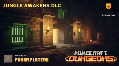 Minecraft Dungeons Jungle Awakens Dlc Part 3 Panda Plateau Secret