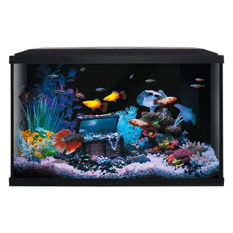 Top Fin Colorpop Aquarium Starter Kit With 7 Color Changing Leds