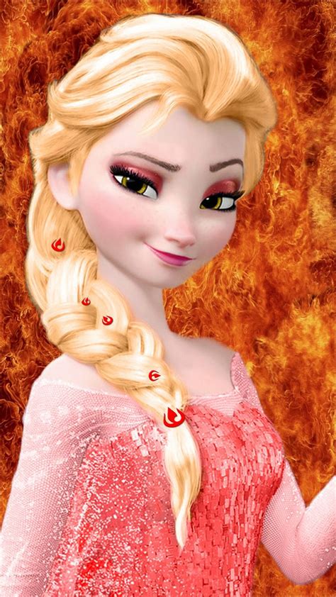 Fire Elsa Disney Frozen Elsa Art Disney Princess Wallpaper Frozen Disney Movie