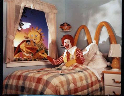 Ronald Mcdonald And Birdie The Early Bird In A Production Photo Of The Live Action Segments From
