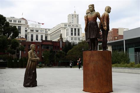 ‘it is not coming down san francisco defends ‘comfort women statue as japan protests the