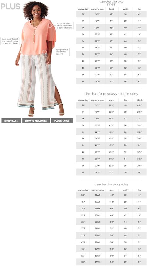 Jcpenney Plus Size Chart My Xxx Hot Girl