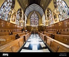 Interior of Balliol College Chapel, Oxford - fisheye view 6 Stock Photo ...