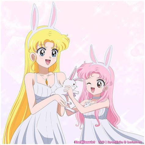 Usagi And Chibiusa Bunny By Starmvenus On Deviantart Sailor Chibi Moon Sailor Mini Moon