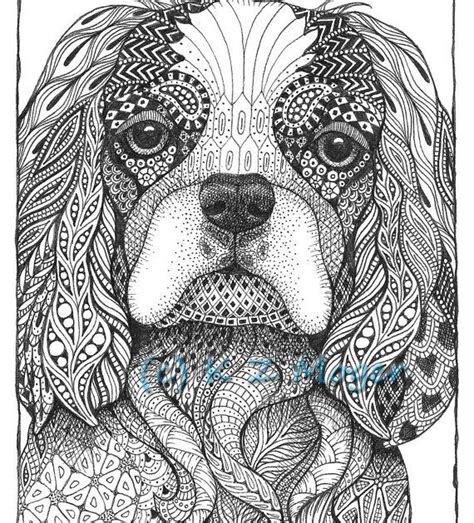 King Charles Spaniel Puppy Coloring Pages Lautigamu