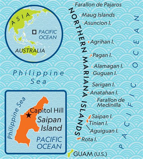Mariana Islands World Map