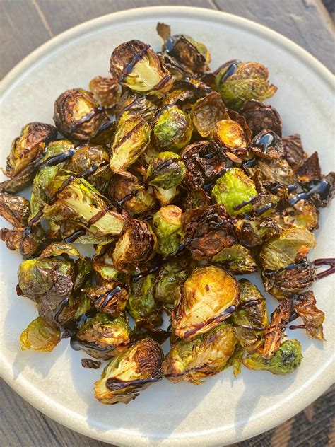 Crispy Air Fried Balsamic Brussel Sprouts Daily Riss