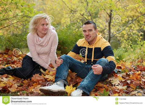 Autumn Romance Stock Photo Image Of Beautiful People 11327998