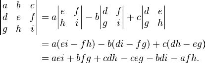 The determinant is a value defined for a square matrix. Matrix determinant 3x3 - Soft Portal