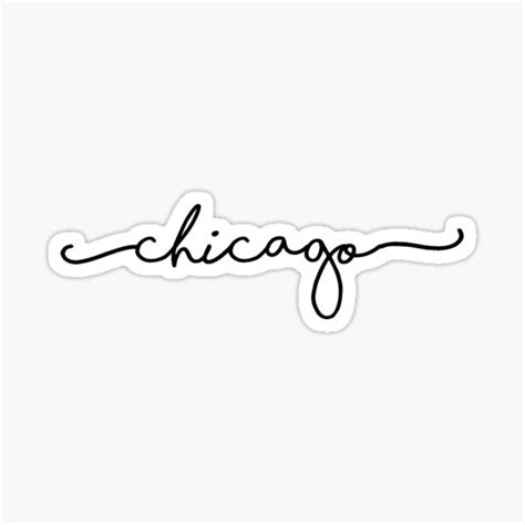 Chicago Sticker For Sale By Shallynhatcher Redbubble