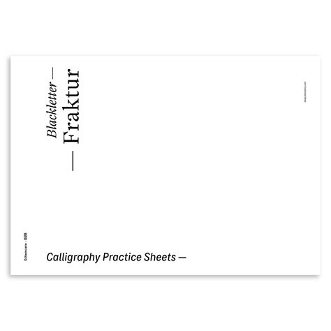 400+ Pages Fraktur Calligraphy Practice Sheets | 0.Itemzero