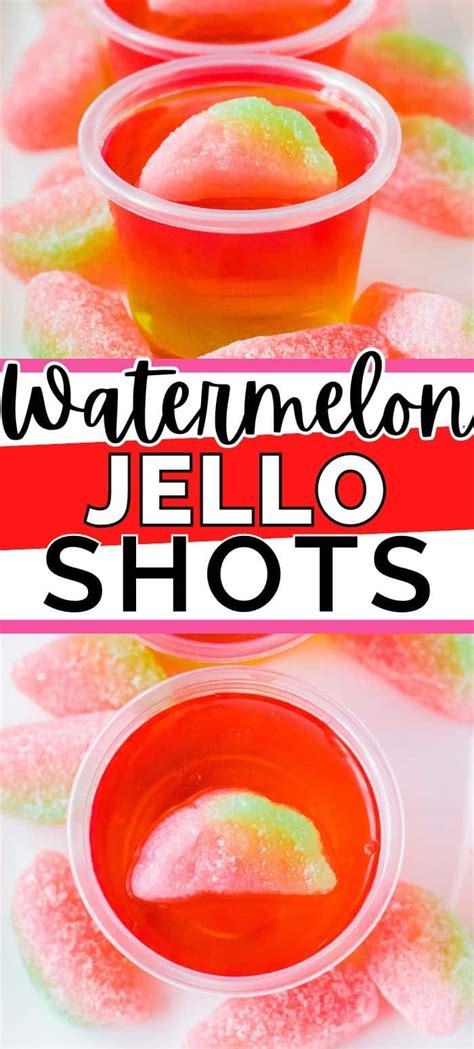 Watermelon Vodka Jello Shots
