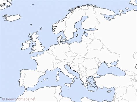 Unlabeled Europe Map Secretmuseum