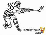Hockey Coloring Cool Shot Printables Player Template Slap Sheet Yescoloring Mask Gear sketch template