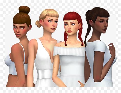 Downloads Nolan With Newest Sims 4 Maxis Match Bangs Hair Hd Png