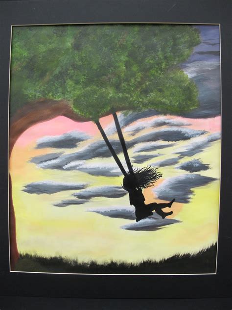 Beach sunset palm tree logo. Tree at Sunset (Silhouette) by Kristine Euler | Painting ...