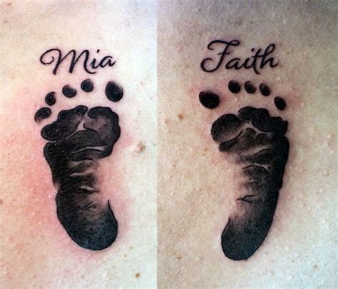 Likewise, footprint tattoos tell a story about a person's emotional and mental journey to the place where one is standing right now. My Tattoo Designs: Baby Footprint Tattoos