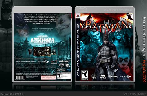 Batman Arkham Asylum Playstation 3 Box Art Cover By Hush404