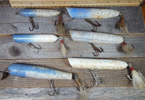 Lot Of Old Vintage Saltwater Striped Bass Fishing Lures Old Fishing