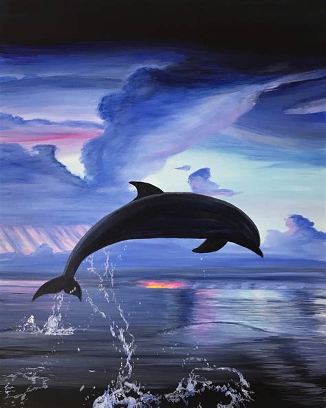 Dolphin Oil Paintings Peepsburghcom