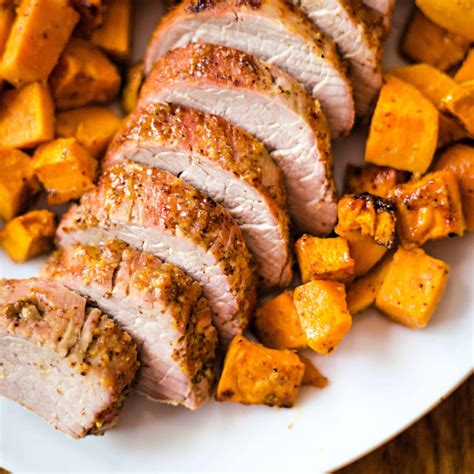 It combines browned pork tenderloin with onions, potatoes, carrots, fire roasted tomatoes and a perfect blend of common pantry spices in a super first using a dutch oven or heavy skillet brown the pork tenderloin in a little olive or vegetable oil over medium heat. Pork Tenderloin Sheet Pan Dinner | Life, Love, and Good ...