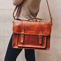Personalised Leather Satchel Bag ' The Classic ' By Niche Lane ...