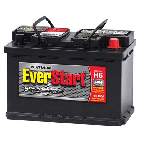 Everstart Platinum Agm Battery Group Size H6